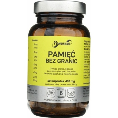 Panaseus Pamäť 490 mg 50 kapsúl