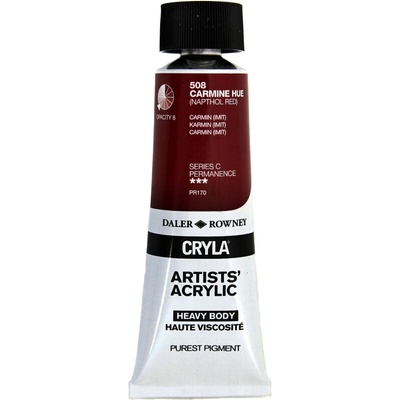Daler-Rowney Cryla Artists’ АКРИЛНА боя Carmine Hue 75 ml 1 бр (125075508)