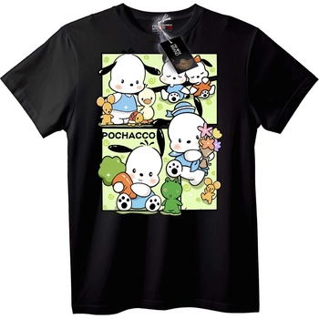 NOONEBRAND Тениска Pochacco Приятели - 2XL, Black