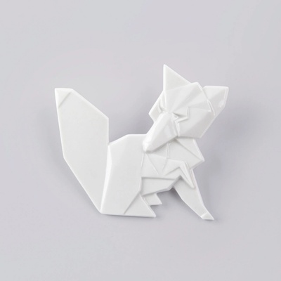 StehlikDesign brož liška bílá 0112