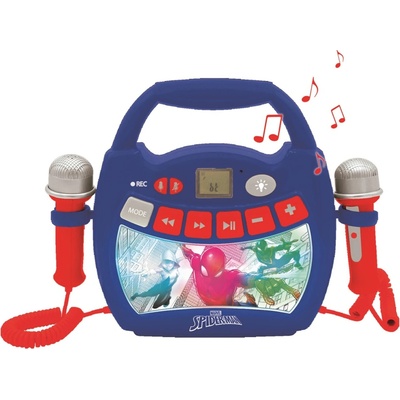 Lexibook Reproduktor karaoke Spider Man se 2 mikrofony