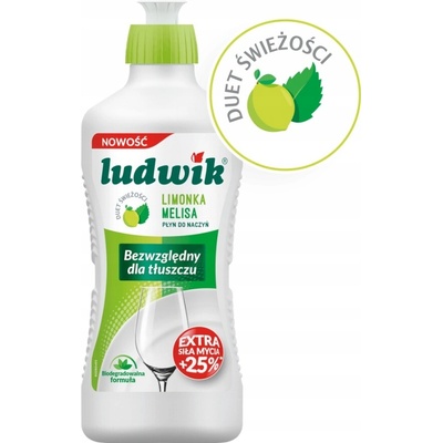 Ludwik Tekutý prostriedok na umývanie riadu Limetkový 900 ml
