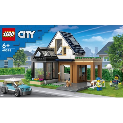 LEGO® City 60398 Rodinný dom a elektromobil
