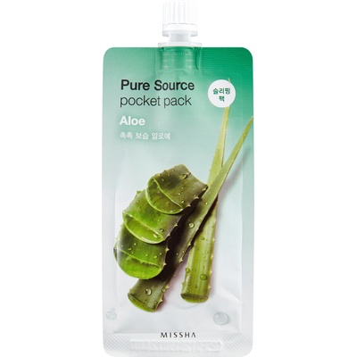 Missha Pure Source Pocket Pack (Aloe) Маска за лице дамски 10ml