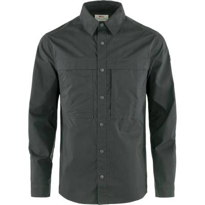 Fjällräven Мъжка риза с копчета Fjällräven Abisko Trail Shirt L/S Shirt - Dark Grey (033-2248-0113)
