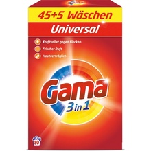 Gama universal 3 v 1 prášok na pranie 3 kg 50 PD