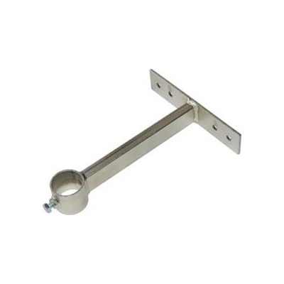 Držák stožáru 60mm, 25cm od zdi (delší pás), zinek Galva