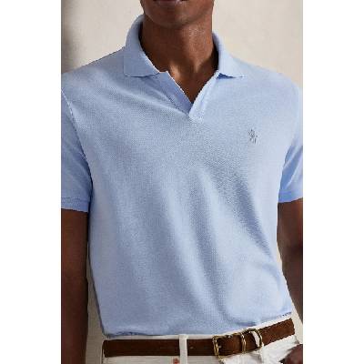 Памучна тениска с яка Polo Ralph Lauren (710968951)