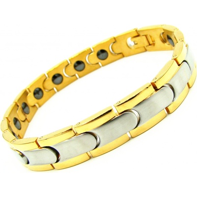 Steel Jewelry náramek magnetický gold z chirurgické oceli NR230106