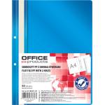 Office Products Папка Office Products с прозрачно лице с перф, светло синя (25879-А-СВСИН)