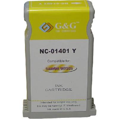 Compatible Глава за CANON W7250 - Yellow BCI-1401Y - 7577A001AA - G&G (200CANBCI1401Y)