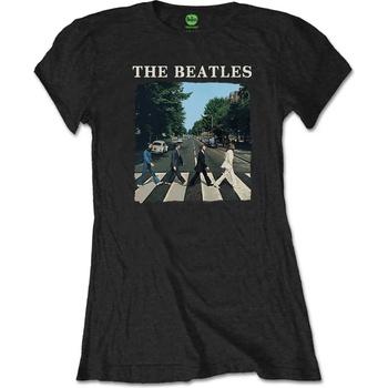 Image 1 of The Beatles Abbey Road & Logo Black XL Дамски Риза (BEATTEEP46LB04)