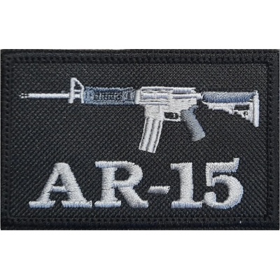 Nášivka AR-15 8x5cm so suchým zipsom