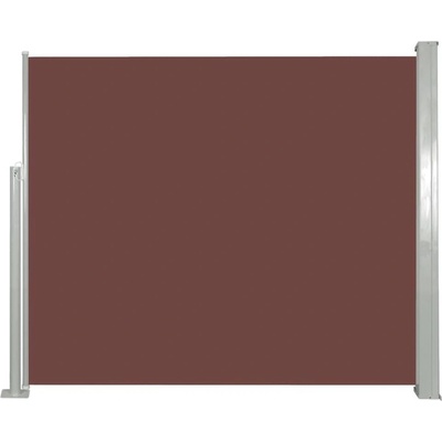 Greatstore Zatahovací boční markýza / zástěna 120 x 300 cm hnědá