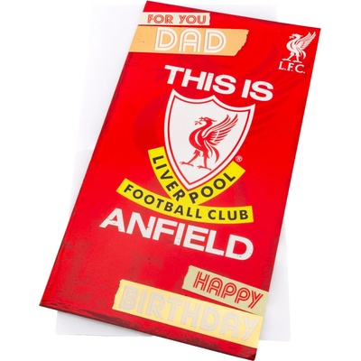 FC Liverpool blahopřání Dad Birthday Card