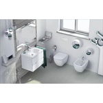 Ideal Standard Комплект за окачена тоалетна чиния Ideal Standard Tesi с капак с плавно затваряне и окачено биде (T007801+T352701+T457001)