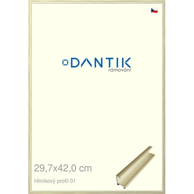 DANTIK rámeček 29,7 x 42 7001 zlatá lesklá alternativa