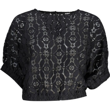 DESIGUAL Дамска тениска с къс ръкав desigual, Цвят Черен (23swbw01_nero_2000)