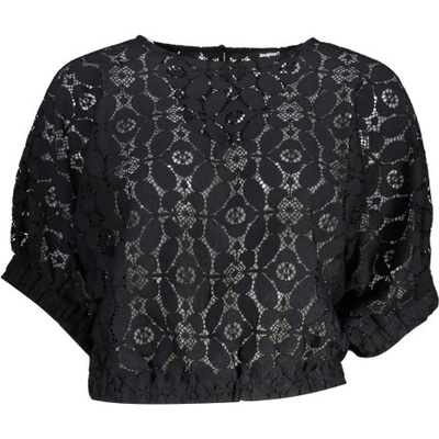 DESIGUAL Дамска тениска с къс ръкав desigual, Цвят Черен (23swbw01_nero_2000)