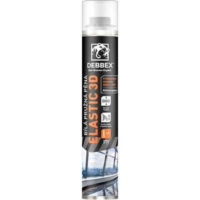 DEN BRAVEN Bílá pružná pěna ELASTIC 3D DEBBEX 750 ml