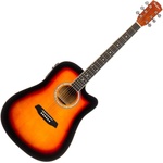 Pasadena PDC-10E Vintage Sunburst Електро-акустична китара Дреднаут