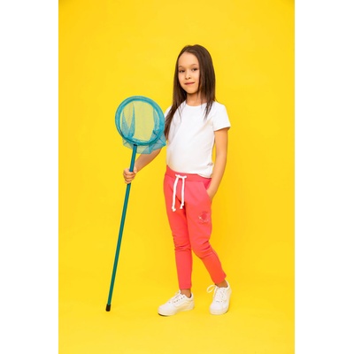 Winkiki Kids Wear dívčí tepláky Travel růžová