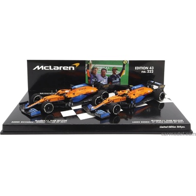 Minichamps Mclaren F1 Set dvou modelů oranžovomodrá 1:43
