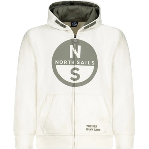 North sails Детски суитшърт с цип north sails, Размер 6a, Цвят Бял (794476000_bi0105)