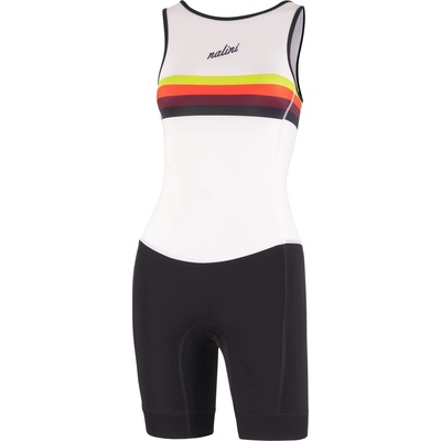 Nalini Дамски скин за колоездене Nalini Women's Tri Tank Suit Cycling skinsuit - Black / Pristine - размер XS (102-4611-0113)