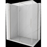 Mexen Velar плъзгаща се душ кабина 160 x 75 см, прозрачна, четкан никел - 871-160-075-01-97 (871-160-075-01-97)