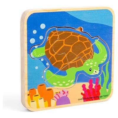 Bigjigs Toys Puzzle životní cyklus želvy