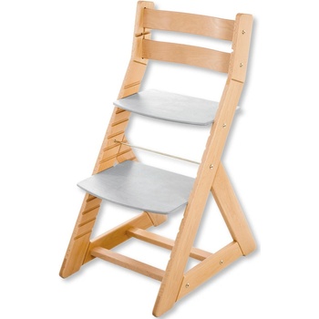 Jitro rostoucí židle Plus Šedá Černý klín + růžový