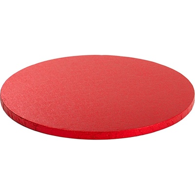 Decora Podnos pevný kruh Červený 30cm