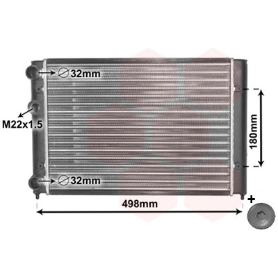 VAN WEZEL Chladič, chlazení motoru 58002028