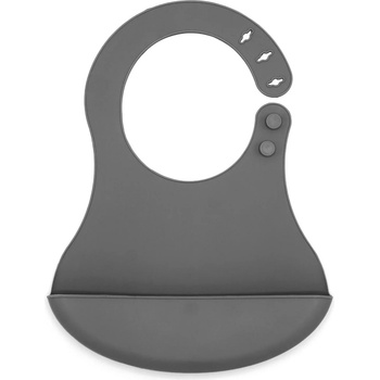 Image 1 of BabyJem Силиконов лигавник с джоб BabyJem - Сив (718)