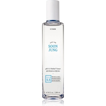 Etude House SoonJung pH 5.5 Relief Toner успокояващ тоник за лице за регенерация и възстановяване на кожата 200ml