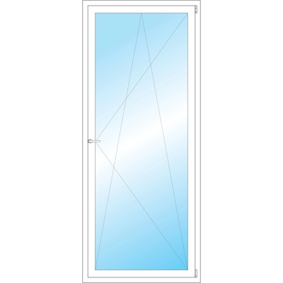 Okna Hned Plastové okno 900 x 2150 mm bílé otevíravé a sklopné pravé