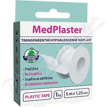 MedPlaster Náplast transparentní cívková 5 m x 1,25 cm 1 ks