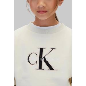 Calvin Klein суичър за деца от памук (LVCKFJB41G.104.116.9BY2)
