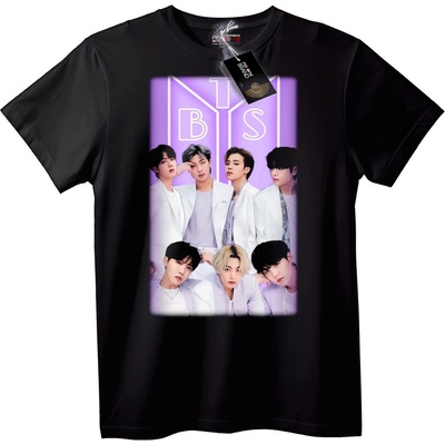 NOONEBRAND Тениска BTS музикална група - S, Black