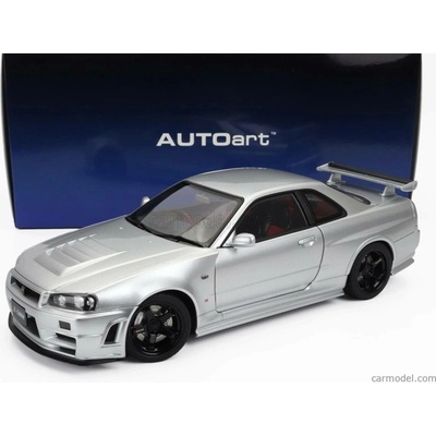 Autoart Nissan Skyline Gt r r34 Z tune 2002 Silver 1:18