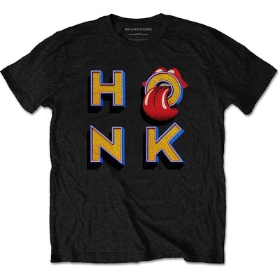 The Rolling Stones tričko Honk Letters Black