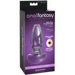 f-toys AFE Glass Tunnel Plug Large - Transparent Borosilicate, 10.9 cm
