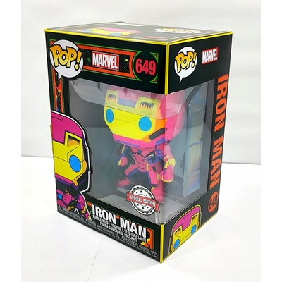 Funko Pop! 649 Marvel Black Light Iron Man Marvel