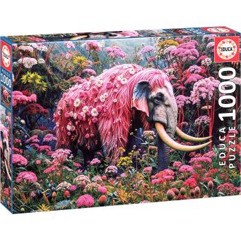 Educa Пъзел Educa от 1000 части - Слон с флорален мотив (EDU20229)