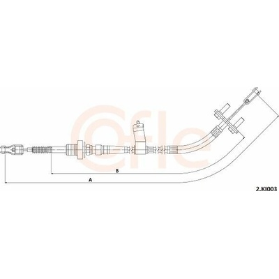 Tažné lanko, ovládání spojky COFLE 92.2.KI003 (922KI003)