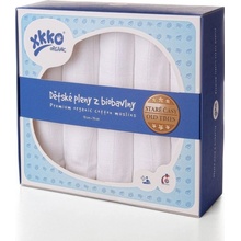 Kikko z biobavlny XKKO Organic 70 x 70 Staré časy white 5 ks