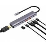 CANYON USB-6-in1 Hub USB-C > HDMI/2xUSB-A/SD/1xUSB-C 100W retail