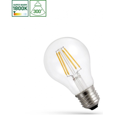 Spectrum LED Retro LED žiarovka E27, 4W, 340lm, ultrateplá 1800K [WOJ+14654]