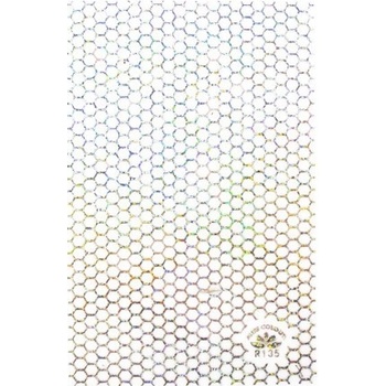 Tenké nálepky na nechty holografické strieborné R1135